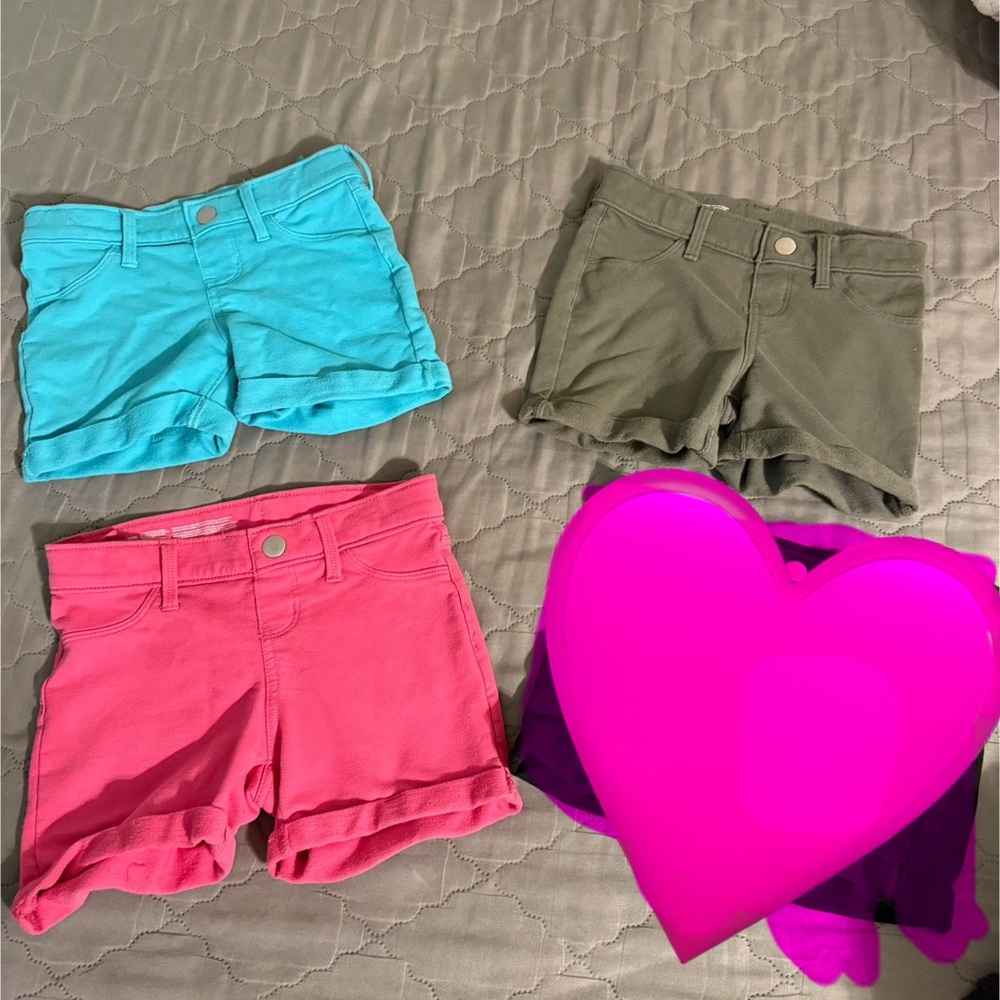 Stylish Women's Shorts Trio - Pink, Blue, Green